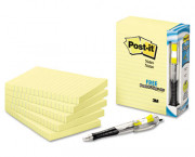 Bonus Pack, 4 x 6, Lined, Canary Yellow, 5 100-Sheet Pads/Pack