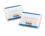 Durable File Tabs, 2 x 1 1/2, Striped, Blue, 50/Pack