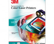 Color Laser Printer Transparency Film, Clear, Letter, 50/Box