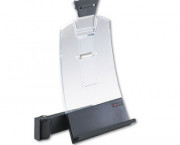 Clip Copyholder, Flat Panel Monitor Mount, Plastic, Holds 35 Sheets, Black/Clear