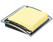 Designer Series Clear-Top Note Dispenser for 4 x 4 Self-Stick Pads, Black