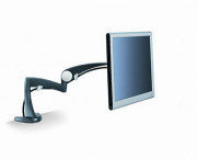Desk-Mount Arm for Monitor, 18 x 14 x 5, Black