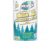 100% Premium Recycled Mega Roll Paper Towel, White, 210 Sheets/Roll, 12/Carton