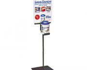 Sani-Hands Floor Stand, Steel, 19d x 19w x 40h, Black