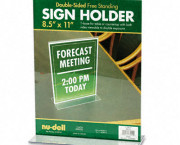 Acrylic Sign Holder, 8-1/2 x 11, Clear