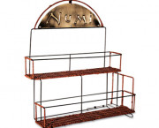 Eight-Count Display Rack, 14 1/2 x 7 x 17, Black