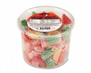 Assorted Fruit Slices Candy, Individually Wrapped, 2lb Plastic Tub