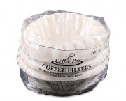 Basket Filters for Drip Coffeemakers, 10 to 12 Cups, White, 200 Filters/Pack