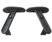 Optional Two-Way Adjustable Arms for SPINN Series Chairs, Black, Pair