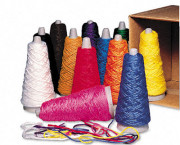Trait-Tex Double Weight Yarn Cones, 2 oz, Assorted Colors, 12/Carton
