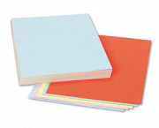 Assorted Colors Tagboard, 12 x 9, Blue/Canary/Green/Orange/Pink, 100/Pack