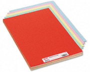 Assorted Colors Tagboard, 18 x 12, Blue/Canary/Green/Orange/Pink, 100/Pack