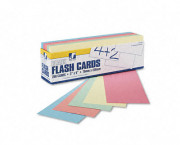 Blank Flash Card Dispenser Boxes, 9w x 3h, Assorted, 250/Pack