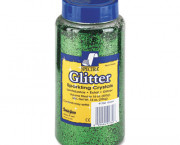 Spectra Glitter, .04 Hexagon Crystals, Green, 16 oz Shaker-Top Jar