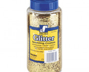 Spectra Glitter, .04 Hexagon Crystals, Gold, 16 oz Shaker-Top Jar