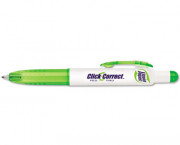 Click Correct Correction Pen, 1.3 ml, White, 2/Pack