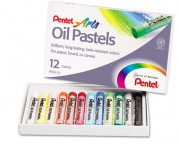 Oil Pastel Set With Carrying Case,12-Color Set, Assorted, 12/Set