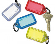 Extra Color-Coded Key Tags for Key Tag Rack, 1-1/8 x 2-1/4, Assorted, 4/Pack