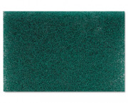 Heavy Duty Scour Pad, Green, 6 x 9, 15/Carton