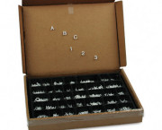 Character Sets, Pin, White, 1/2