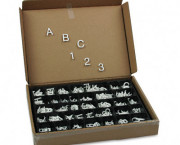 Character Sets, Pin, White, 1