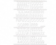 Character Sets, Pin, White, 1