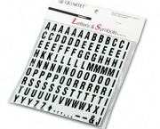 Magnetic Characters, Magnetic, Black, 3/4