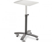Euro LCD Projector Carts, 1-Shelf, 24w x 24d x 41-1/5h, Graphite