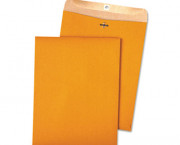 100% Recycled Brown Kraft Clasp Envelope, 10 x 13, Light Brown, 100/Box