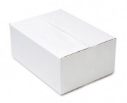 Corrugated Cardboard Regular Slotted Mailing Box, 10 x 14 x 5-1/2, White, 6/Pack