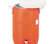 Insulated Beverage Container/Water Cooler, Orange, 5 Gallon