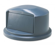 Brute Dome Top Swing Door Lid for 32-Gallon Waste Containers, Plastic, Gray