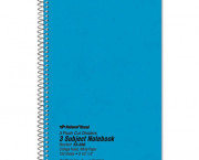 3-Subject Wirebound Notebook, College Rule, 6 x 9-1/2, WE, 150 Sheets/Pad