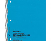 3-Subject Wirebound Notebook, College Rule, Letter, WE, 150 Sheets/Pad
