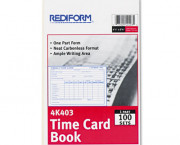 Employee Time Card, Weekly, 4-1/4 x 6, 100/Pad