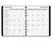 Blueline MiracleBind 17-Month Planner, Soft Cover, 9-1/4 x 7-1/4, Black