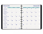 Blueline MiracleBind 17-Month Planner, Soft Cover, 11 x 9-1/16, Black