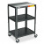 5-In-1 Standard Adjustable AV Cart/Stand, 3-Shelf, 24 x 18 x 42, Black