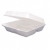 Carryout Food Containers,Foam Hinged 3-Compartment,8-3/8×7-7/8×3-1/4,200/Carton