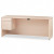 10500 Series 3/4-Height Left Pedestal Credenza, 72 x 24 x 29-1/2, Natural Maple