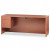 10500 Series 3/4-Height Left Pedestal Credenza, 72 x 24 x 29-1/2, Bourbon Cherry