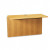 10500 Series Bridge, Laminate, 47w x 24d x 29-1/2h, Medium Oak