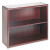 10700 Series Bookcase, 2 Shelves, 36w x 13-1/8d x 29-5/8h, Mahogany