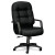 2090 Pillow-Soft Executive High-Back Swivel/Tilt Chair, Black Fabric/Black Base