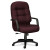 2090 Pillow-Soft Executive High-Back Swivel/Tilt Chair, Wine Fabric/Black Base