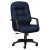 2090 Pillow-Soft Executive High-Back Swivel/Tilt Chair, Mariner, Black Base