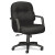 2090 Pillow-Soft Managerial Mid-Back Swivel/Tilt Chair, Black Fabric/Black Base