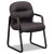 2090 Pillow-Soft Series Guest Arm Chair, Black Upholstery/Black Sled Base