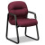 2090 Pillow-Soft Series Guest Arm Chair, Wine Upholstery/Black Sled Base