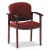 2111 Invitation Series Wood Guest Chair, Burgundy Fabric/Mahogany